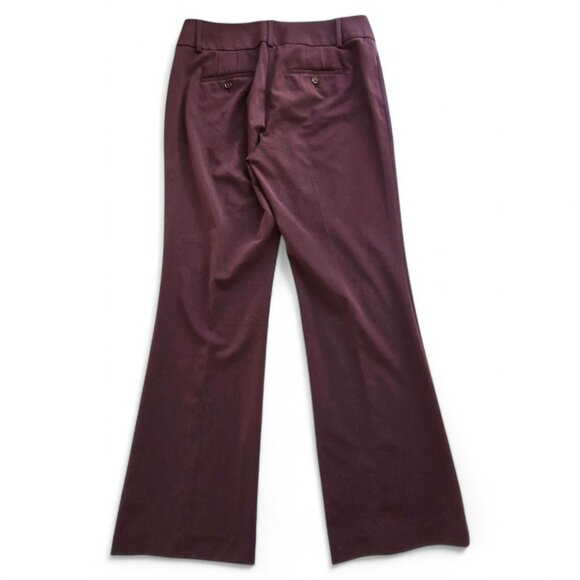 NWT Ann Taylor Loft Size 10 Julie Trousers Plum Slightly Flare Leg Womens Pants - Picture 2 of 10